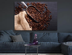Deko-Leinwand Duft von Kaffeebohnen