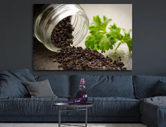 Deko-Leinwand Schwarzer Pfeffer