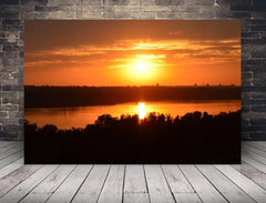 Deko-Leinwand Sonnenuntergang