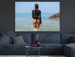 Deko-Leinwand Strandschönheit