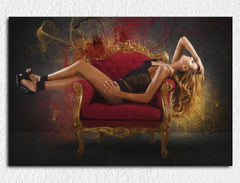 Deko-Leinwand Reich und sexy