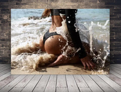 Deko-Leinwand Erotik im Sand