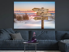 Personalisierte Leinwand | Wegweiser