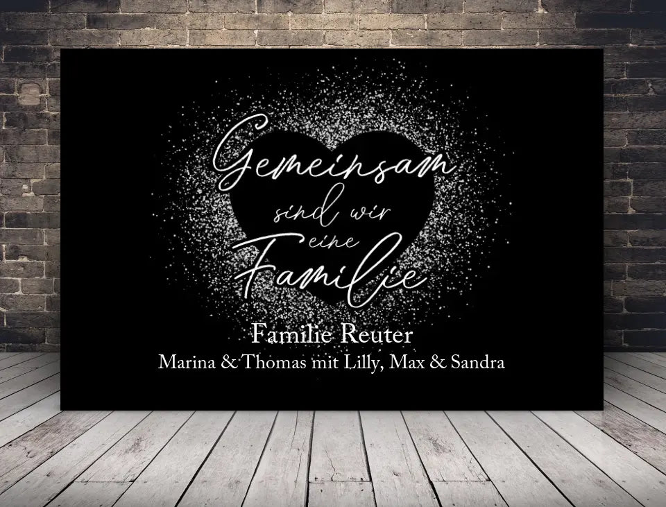Gemeinsam sind wir eine Familie