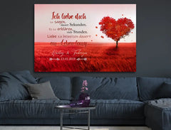 Personalisierte Leinwand Ein Leben lang mit Namen