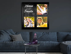 Personalisierte Leinwand Familie Collage aus Wunschbildern