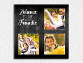 Personalisierte Leinwand Familie Collage aus Wunschbildern