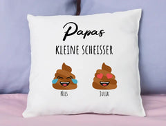 Kissen | Papas zwei kleine Scheisser