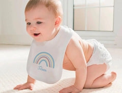 Personalisiertes Baby-Lätzchen | Regenbogen Jungs