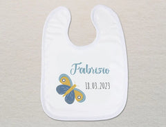 Personalisiertes Baby-Lätzchen | Schmetterling Jungs