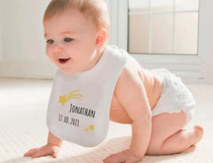Personalisiertes Baby-Lätzchen | Sternschnuppe