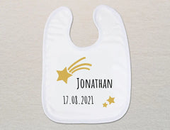 Personalisiertes Baby-Lätzchen | Sternschnuppe