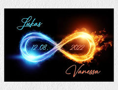 Personalisiertes Poster | Unendliche Liebe
