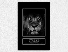 Deko-Leinwand Motivation Stärke