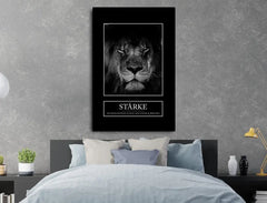 Deko-Leinwand Motivation Stärke