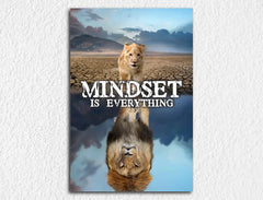 Deko-Leinwand Motivation Mindset is everything