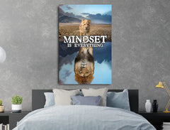Deko-Leinwand Motivation Mindset is everything