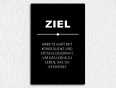Deko-Leinwand Motivation Ziel