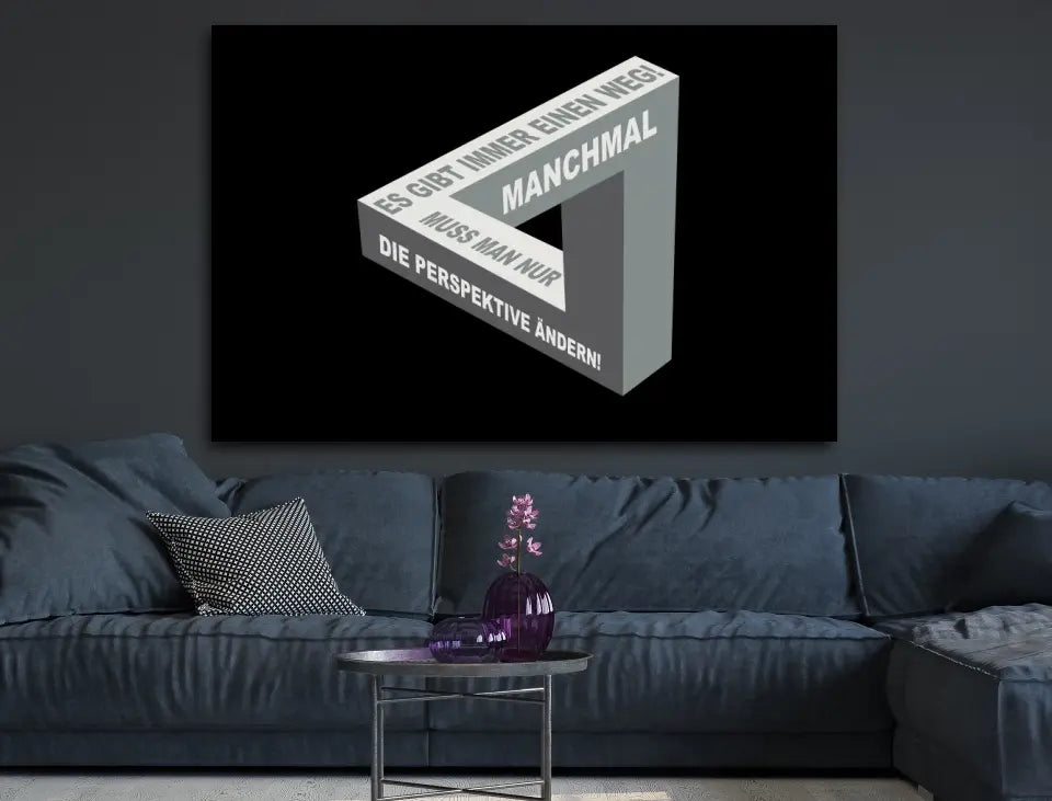 Motivations-Leinwand | Es gibt immer einen Weg!