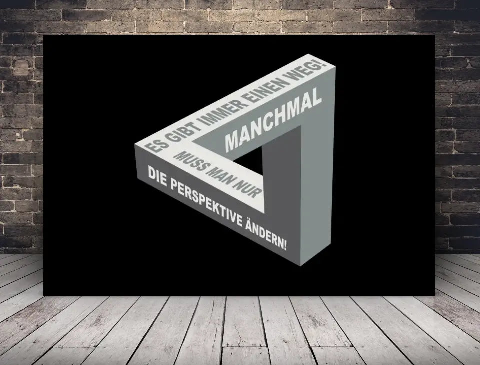 Motivations-Leinwand | Es gibt immer einen Weg!