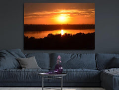 Deko-Leinwand Sonnenuntergang