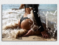 Deko-Leinwand Erotik im Sand