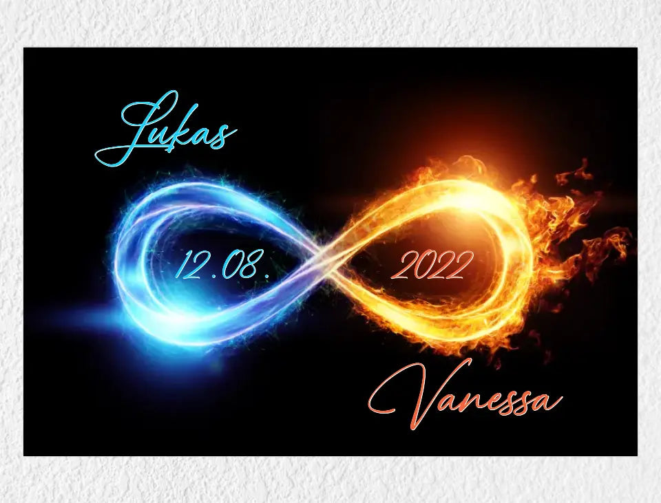 Personalisiertes Poster | Unendliche Liebe