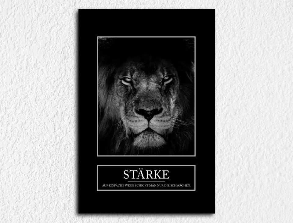 Deko-Leinwand Motivation Stärke